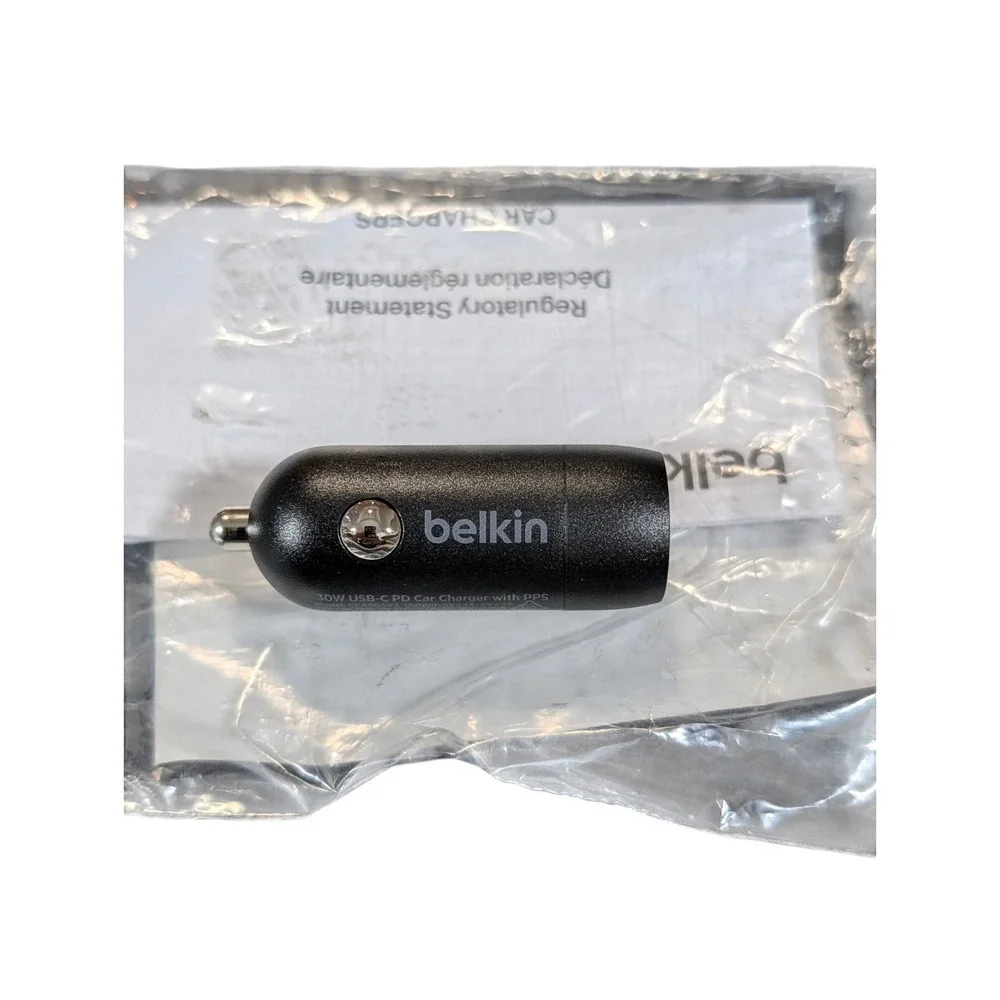 Cc9U-P Belkin BoostCharge 30W Fast Car‎ Charger, Compact Design with USB-C